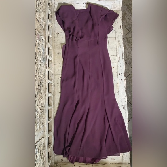 Vintage BB Collection Sheer Dress with Satin Slip Rose & Ruffles - Size 6 - Picture 2 of 7